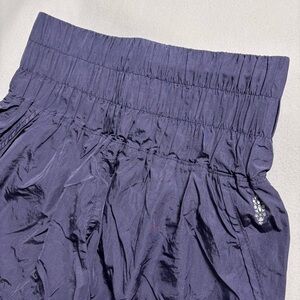 Free People Movement The Way Home Purple Greenish High-Waisted Shorts Medium